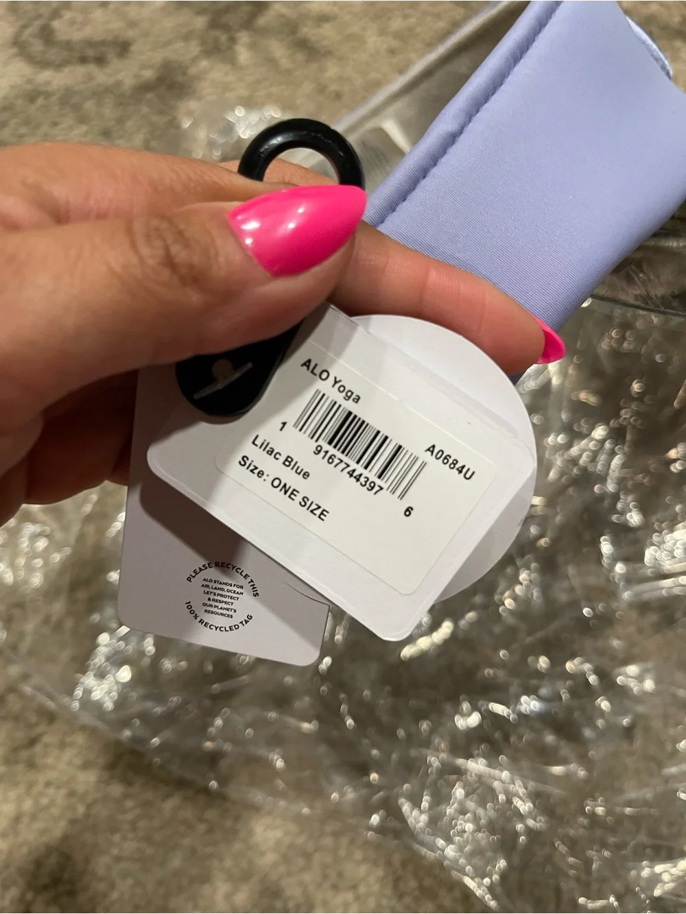 Alo Yoga | NWT! RARE Airlift Solar Visor In Lilac Blue